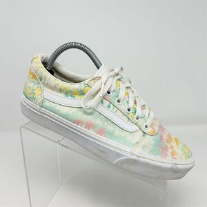 Vans Women's Ward White Tie Dye Lace Up Platform Sneakers Multicolor Size 9